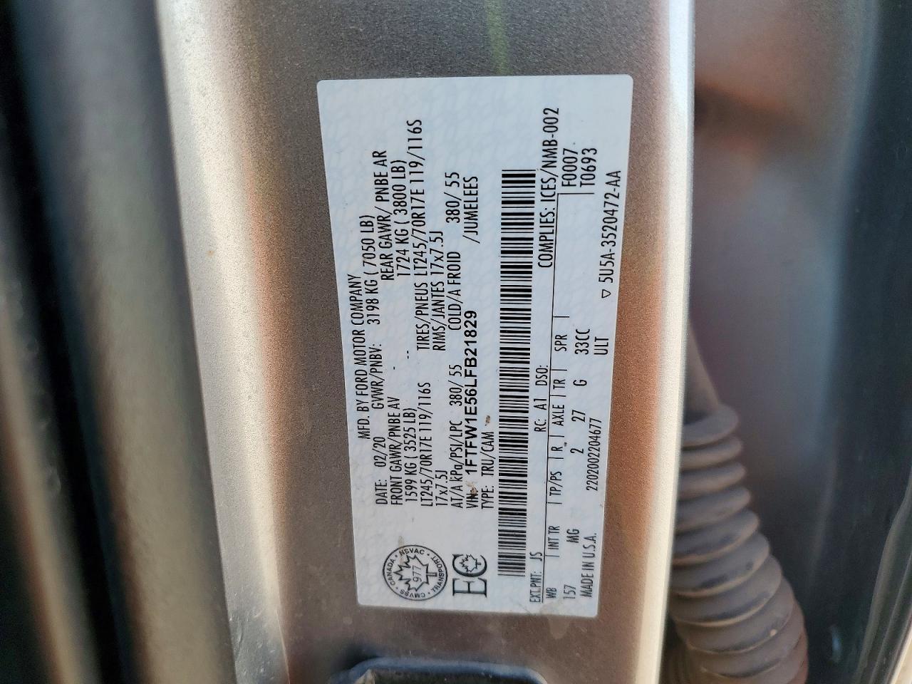 2020 FORD F150 SUPERCREW photo 23