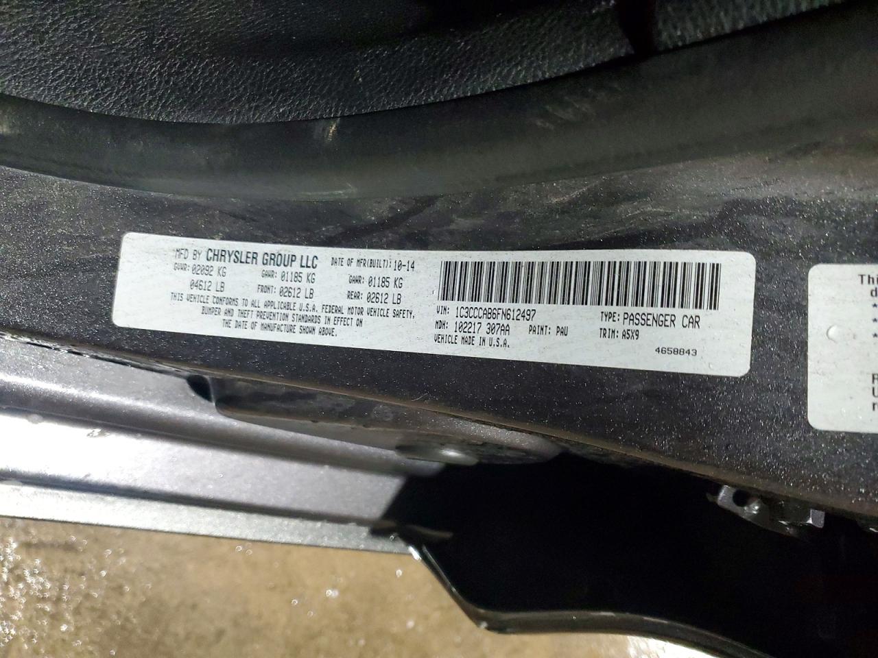 2015 CHRYSLER 200 LIMITED photo 34