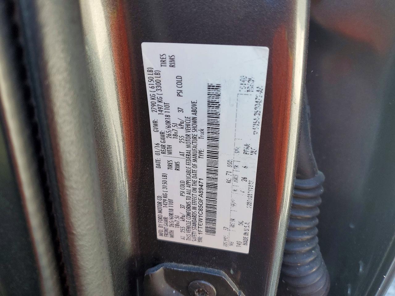 2016 FORD F150 SUPERCREW photo 23