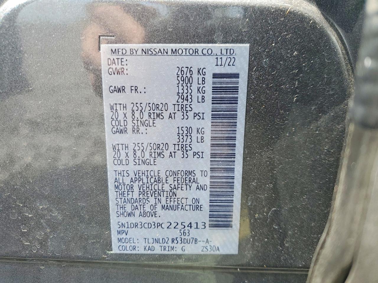 2023 NISSAN PATHFINDER SL photo 25