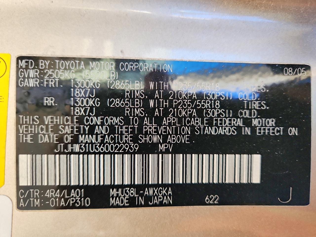 2006 LEXUS RX 400 photo 37
