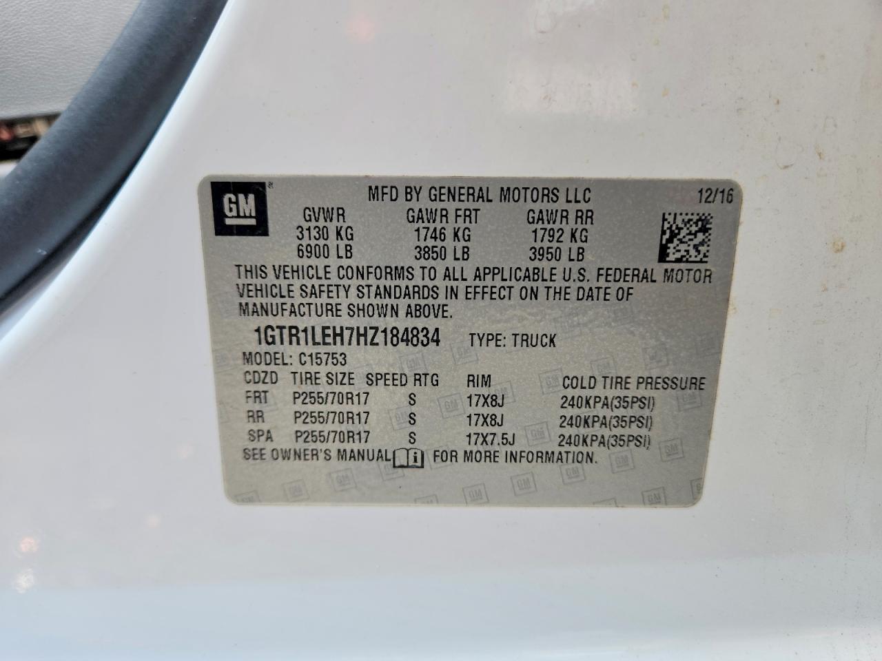 2017 GMC SIERRA C1500 photo 23