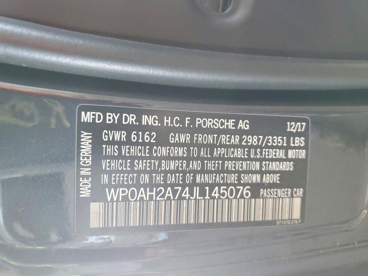 2018 PORSCHE PANAMERA TURBO S E-HYBRID photo 34