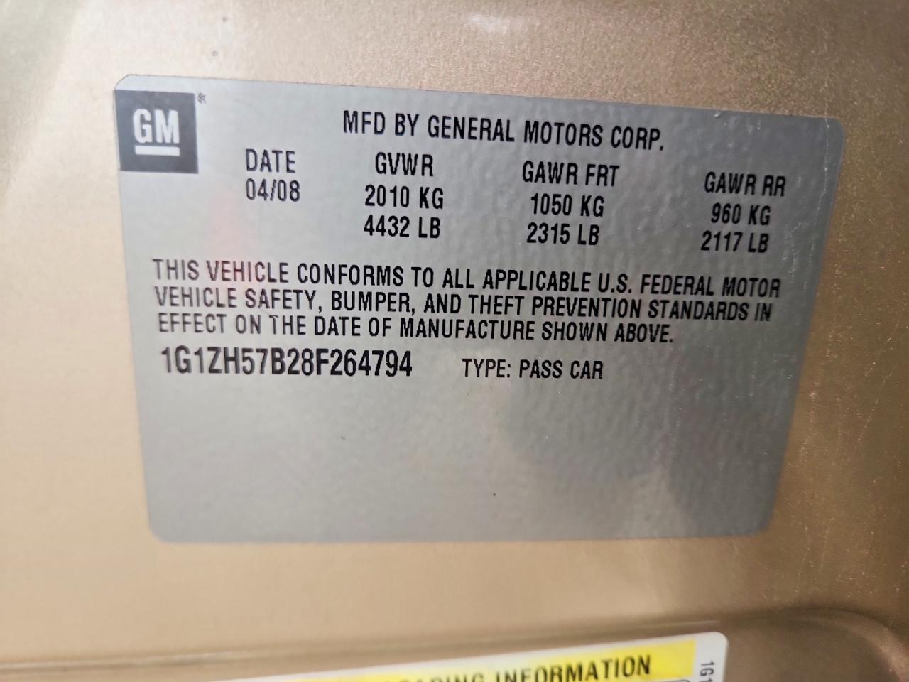 2008 CHEVROLET MALIBU 1LT photo 34