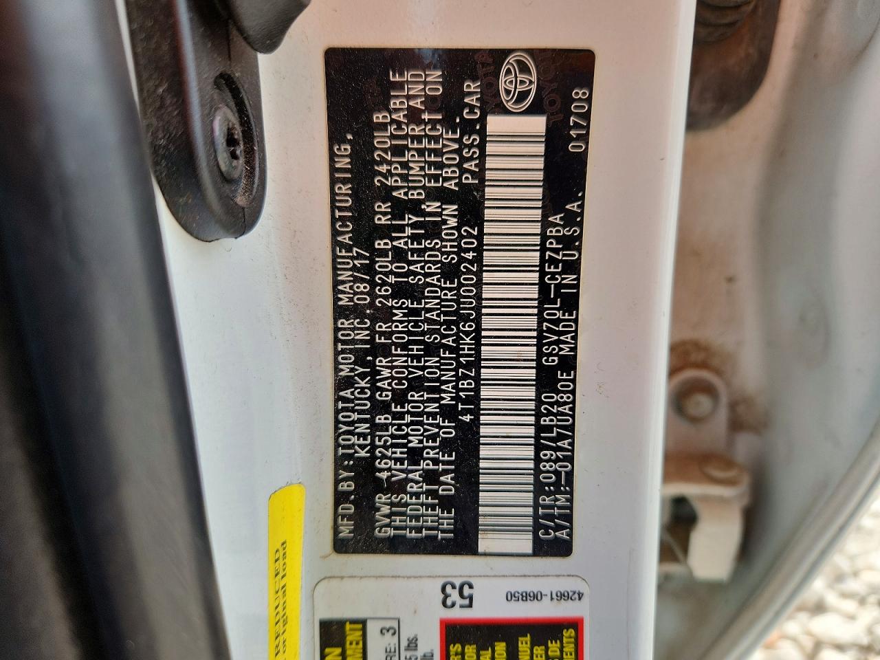 2018 TOYOTA CAMRY XSE V6 photo 23