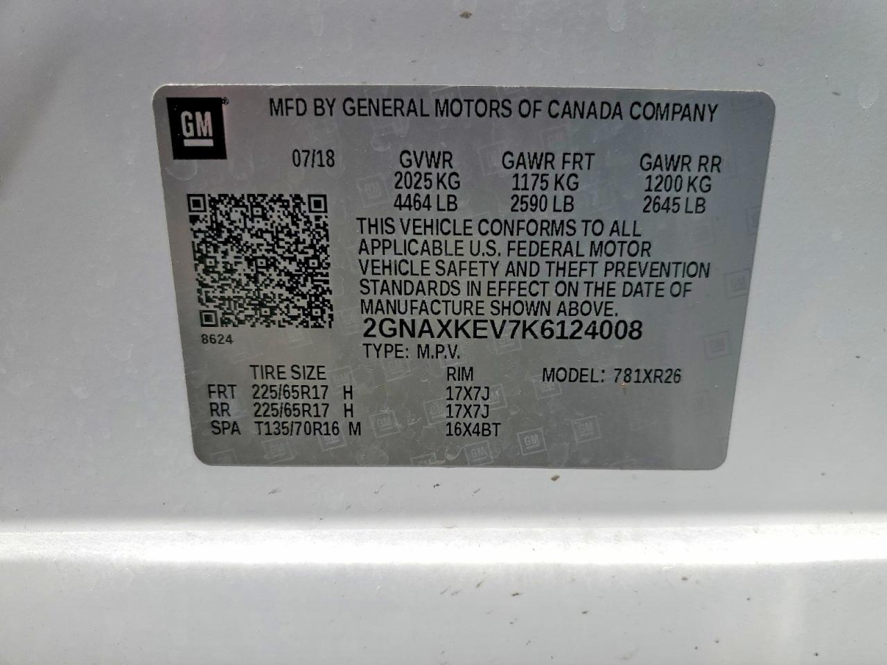 2019 CHEVROLET EQUINOX LT photo 25