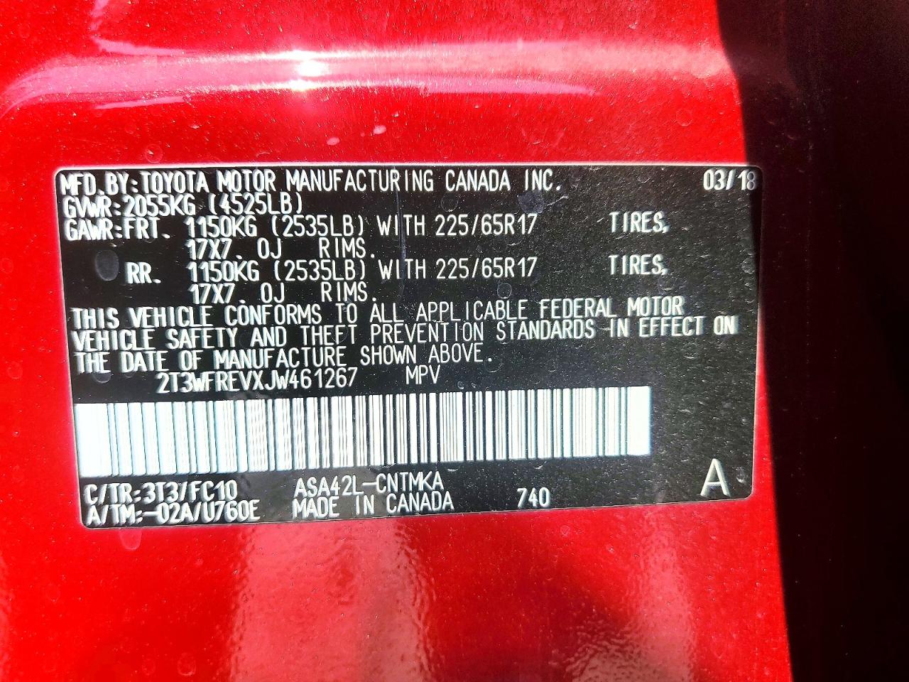 2018 TOYOTA RAV4 XLE photo 25