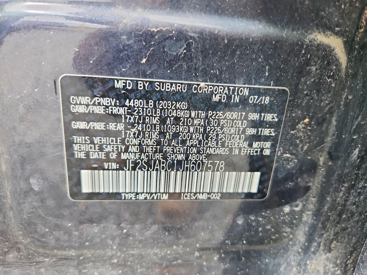2018 SUBARU FORESTER 2.5I photo 25