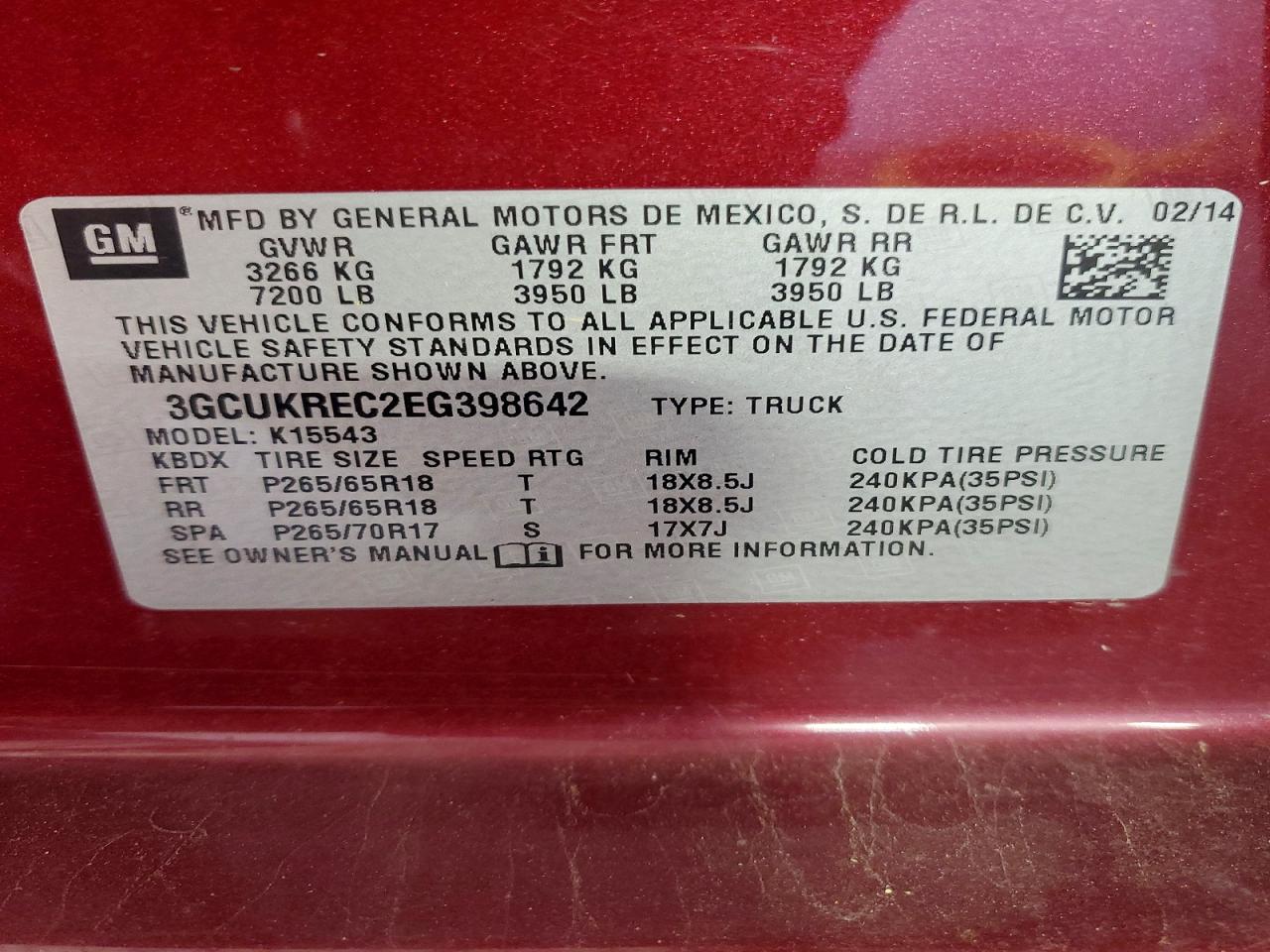 2014 CHEVROLET SILVERADO K1500 LT photo 12
