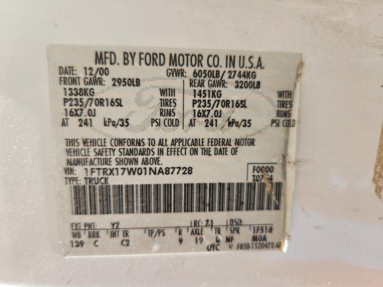 2001 FORD F150 photo 23