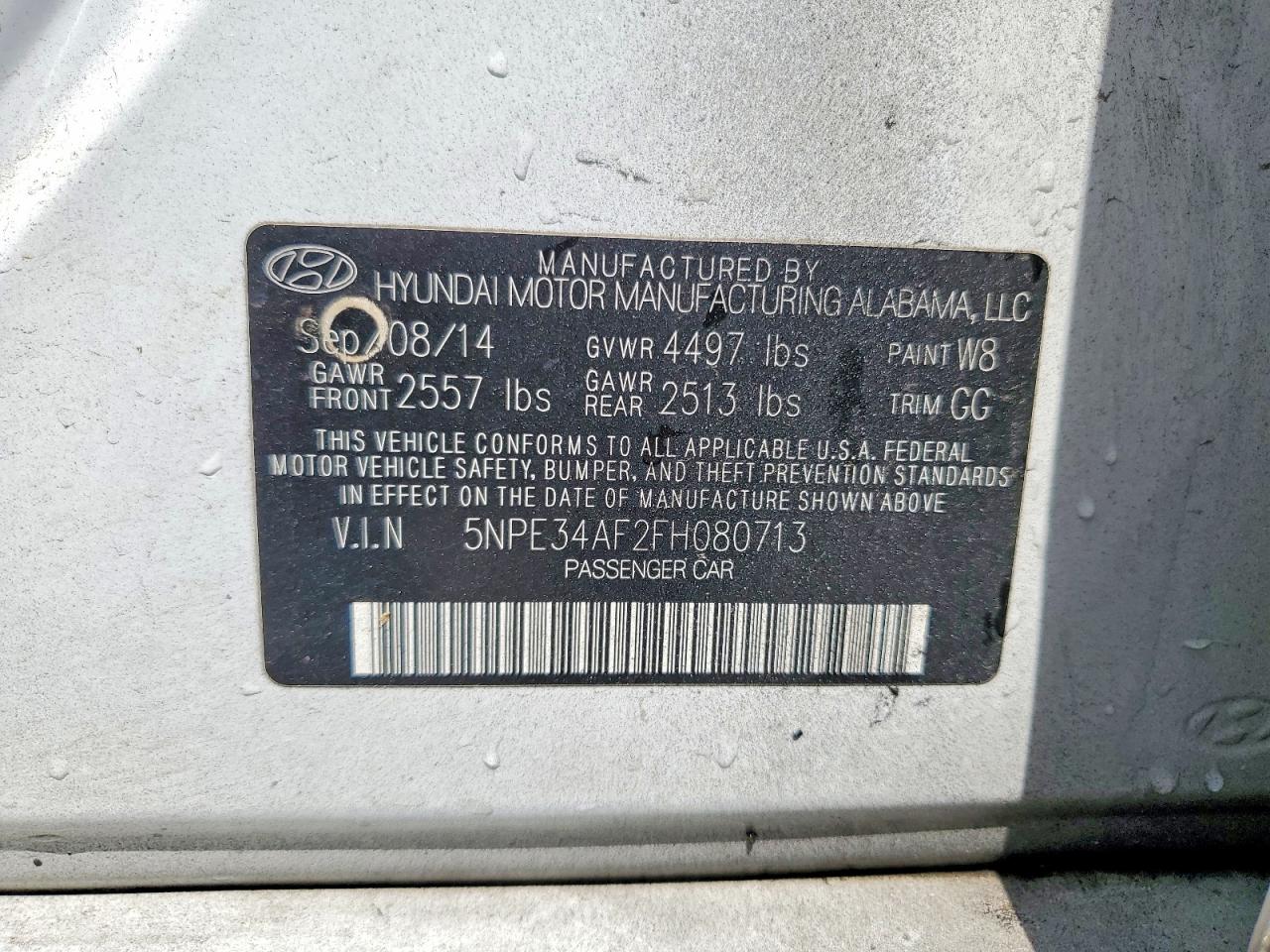 2015 HYUNDAI SONATA LIMITED photo 37
