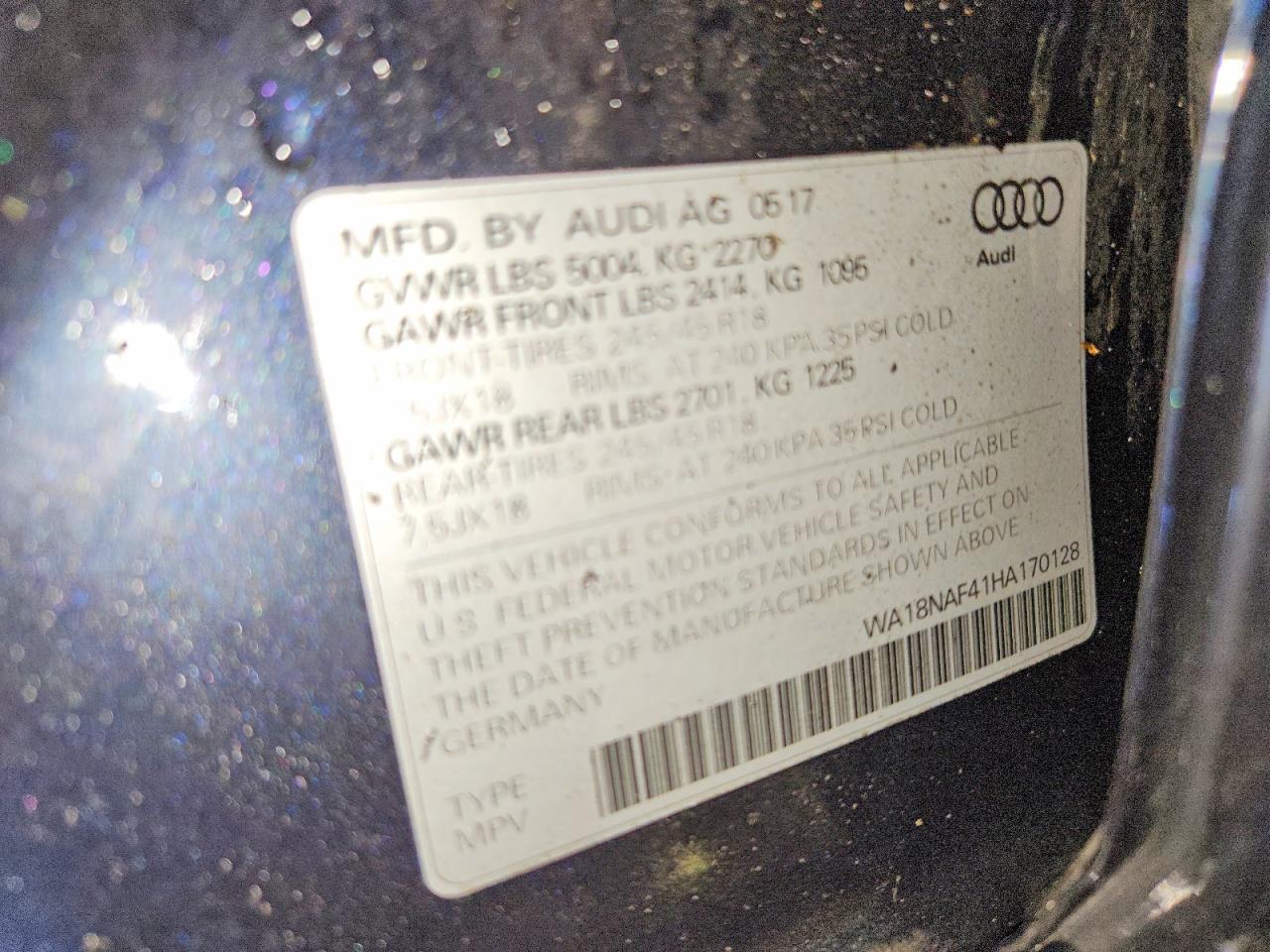 2017 AUDI A4 ALLROAD PREMIUM PLUS photo 34