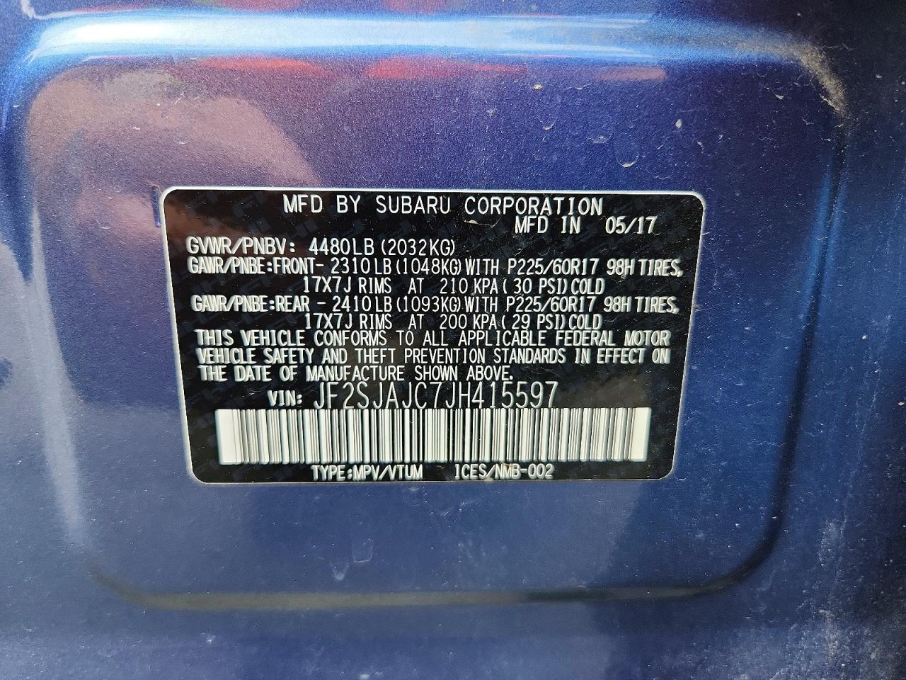 2018 SUBARU FORESTER 2.5I LIMITED photo 40