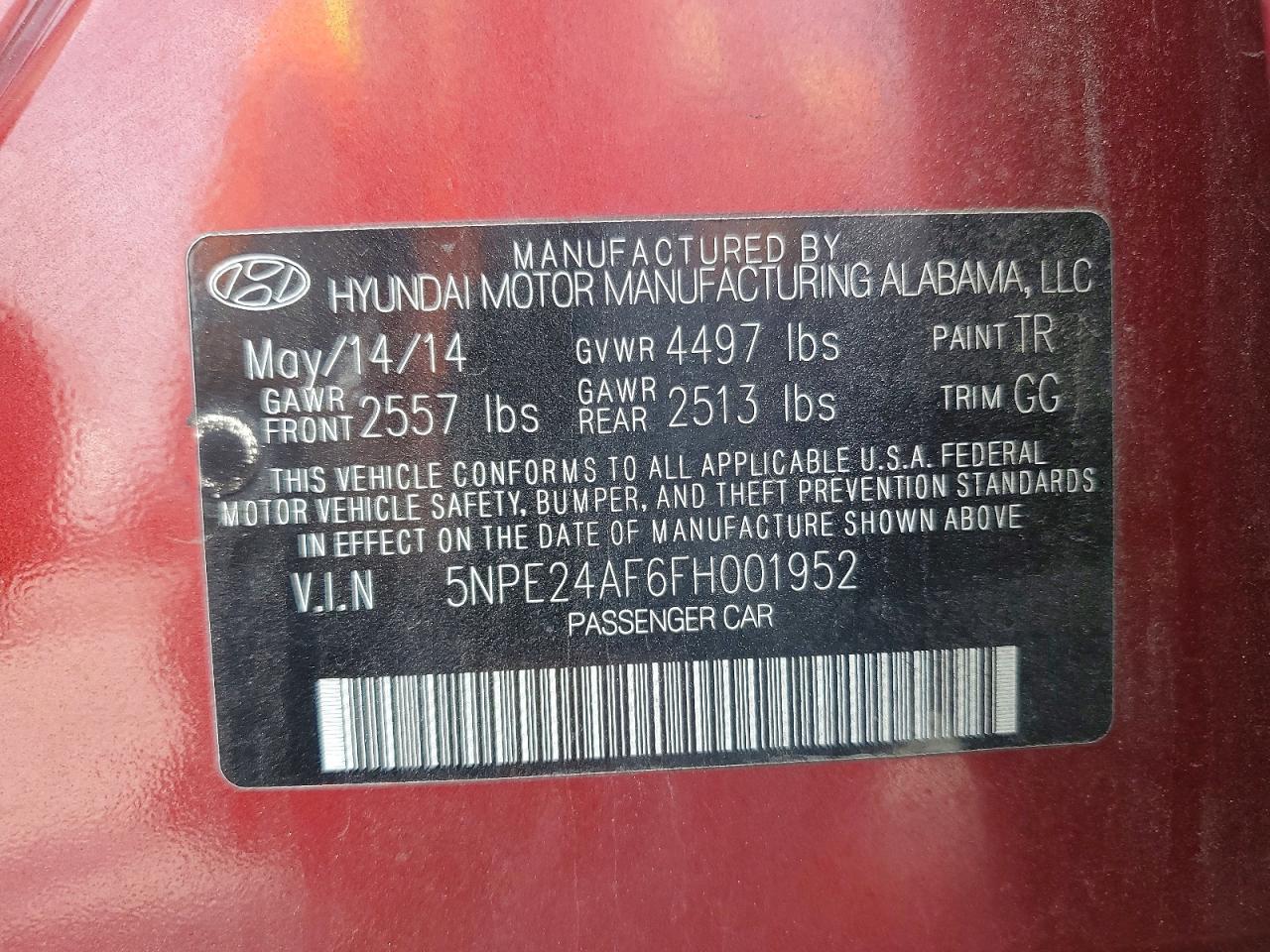 2015 HYUNDAI SONATA SE photo 34