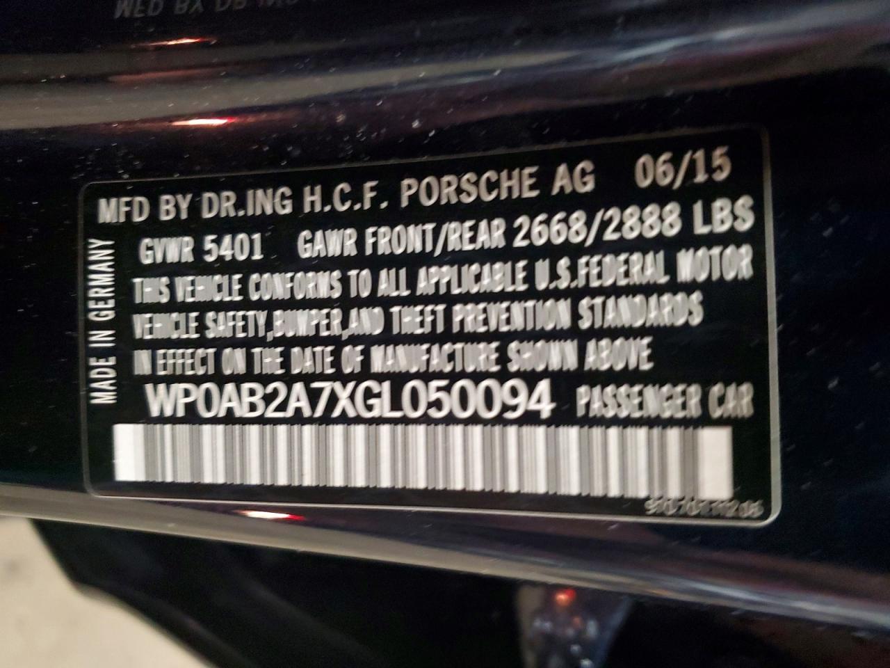 2016 PORSCHE PANAMERA S photo 23