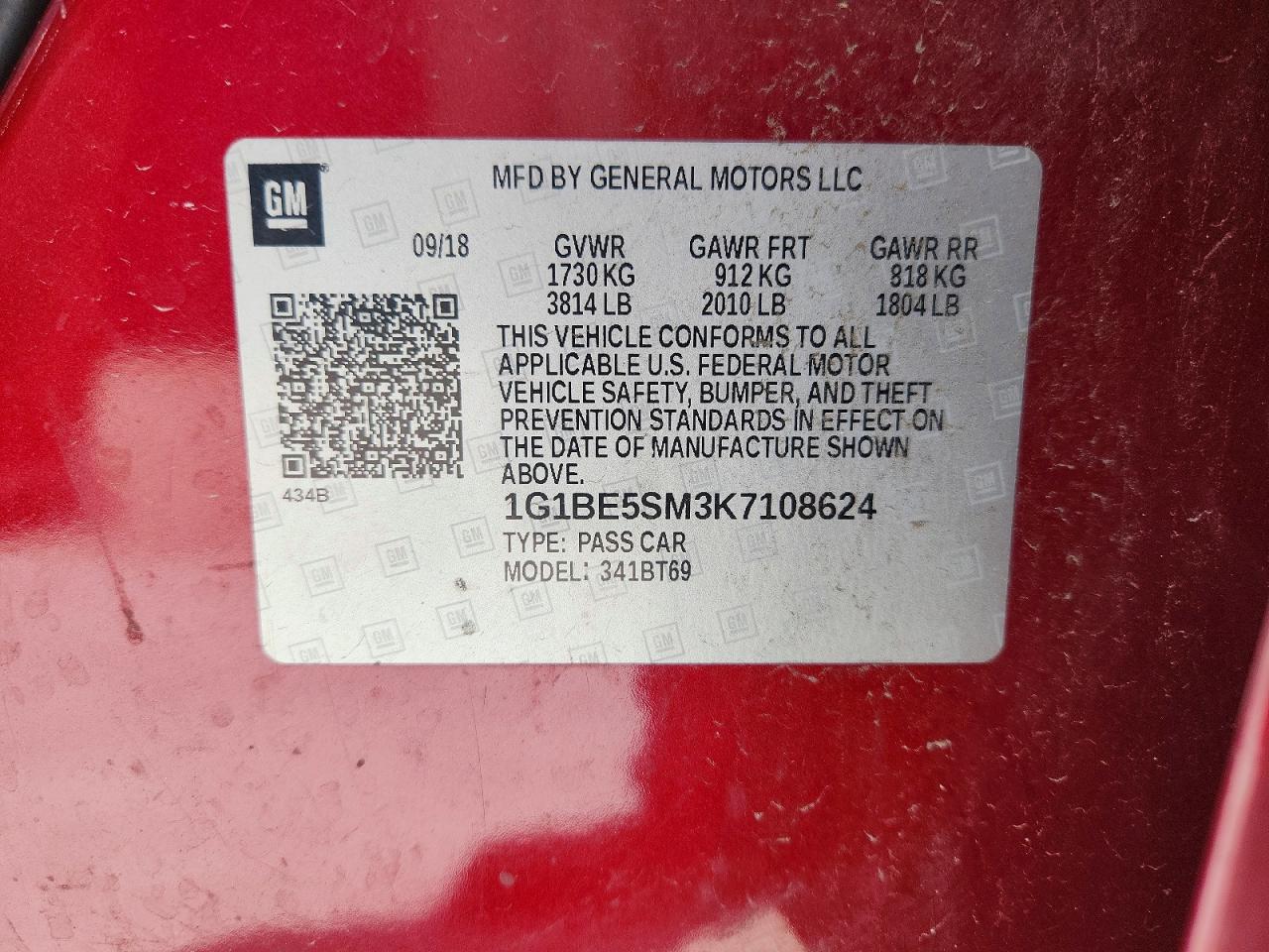 2019 CHEVROLET CRUZE LT photo 23