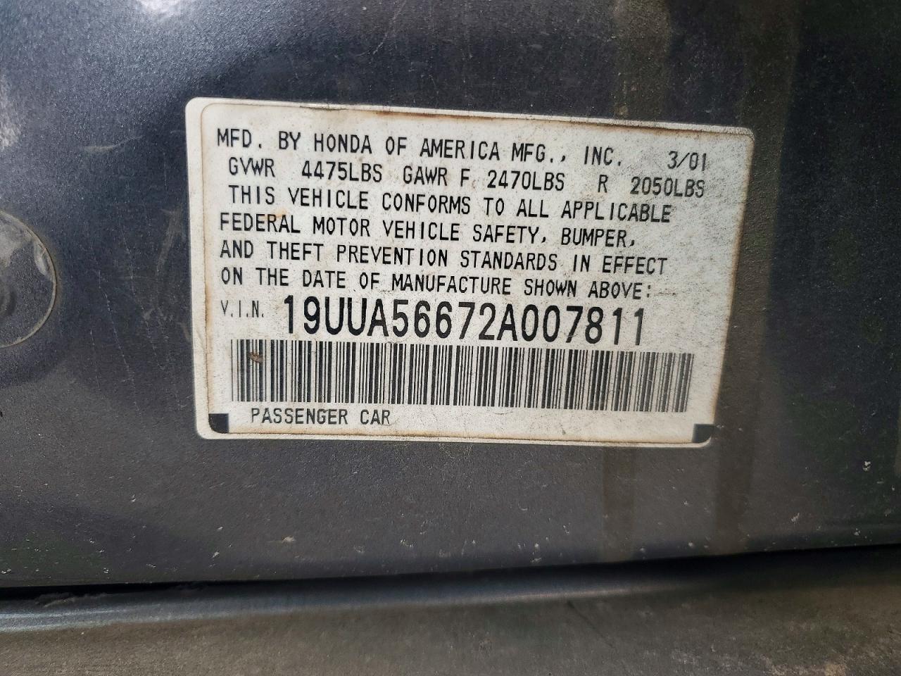 2002 ACURA 3.2TL photo 23
