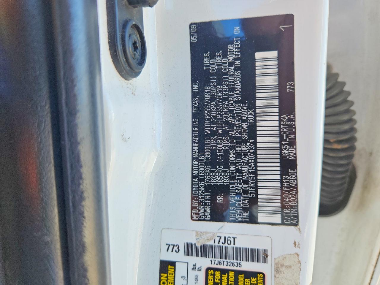 2010 TOYOTA TUNDRA DOUBLE CAB SR5 photo 12