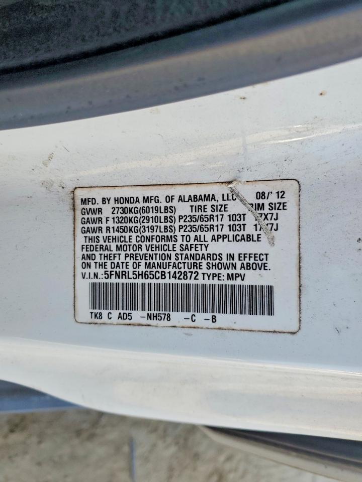 2012 HONDA ODYSSEY EXL photo 25