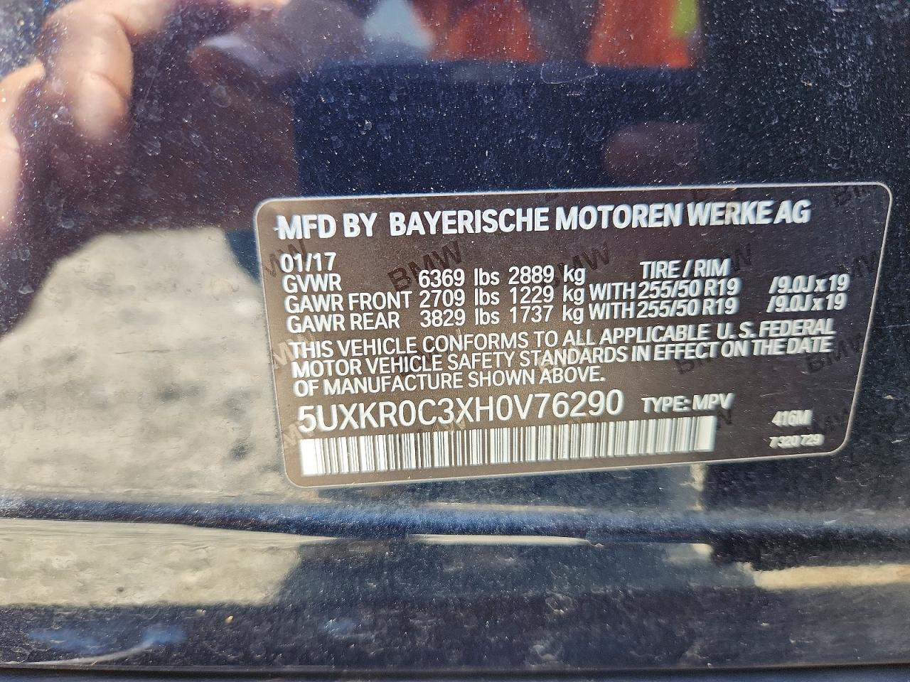 2017 BMW X5 XDRIVE35I photo 12