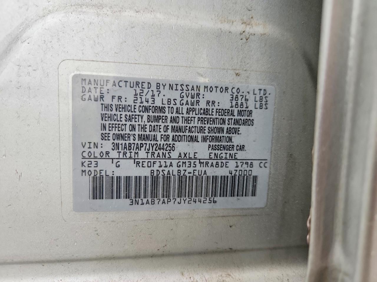 2018 NISSAN SENTRA photo 25