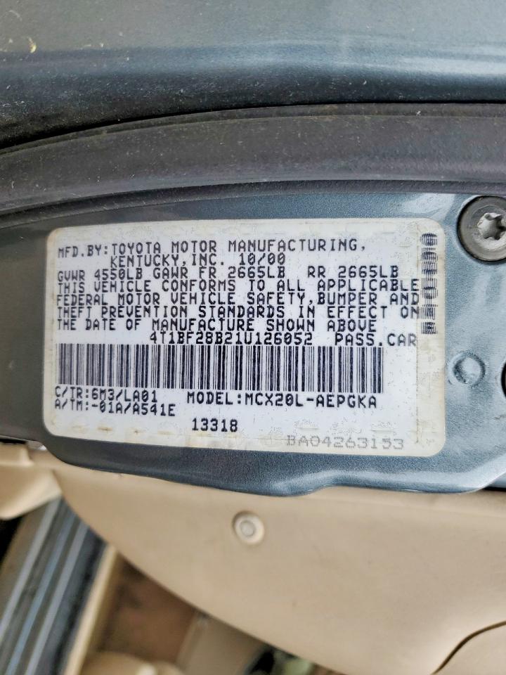 2001 TOYOTA AVALON XLS photo 23