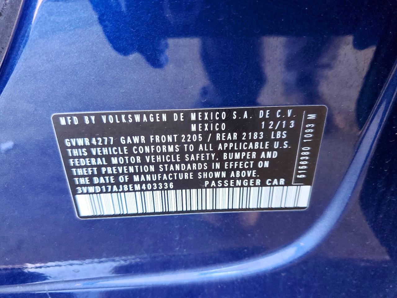 2014 VOLKSWAGEN JETTA SE photo 12