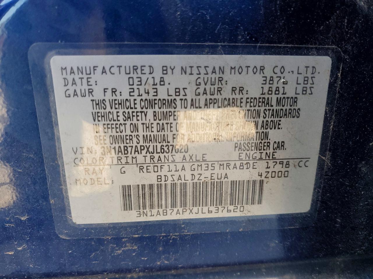 2018 NISSAN SENTRA photo 12