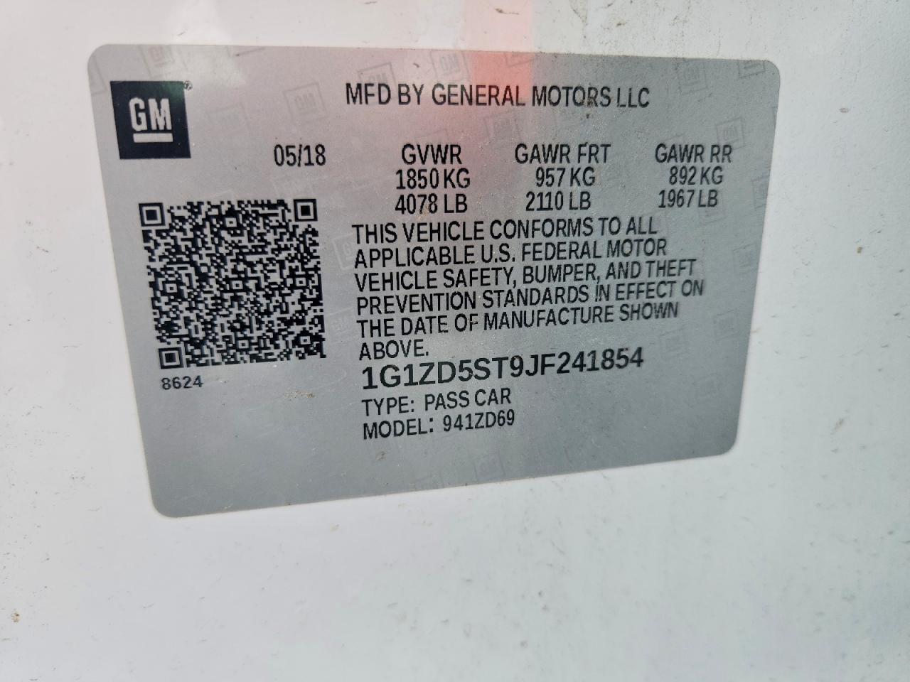 2018 CHEVROLET MALIBU LT photo 25