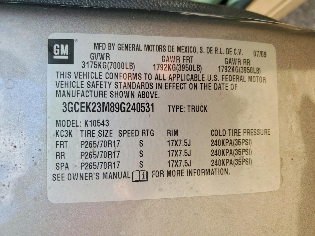 2009 CHEVROLET SILVERADO K1500 LT photo 23