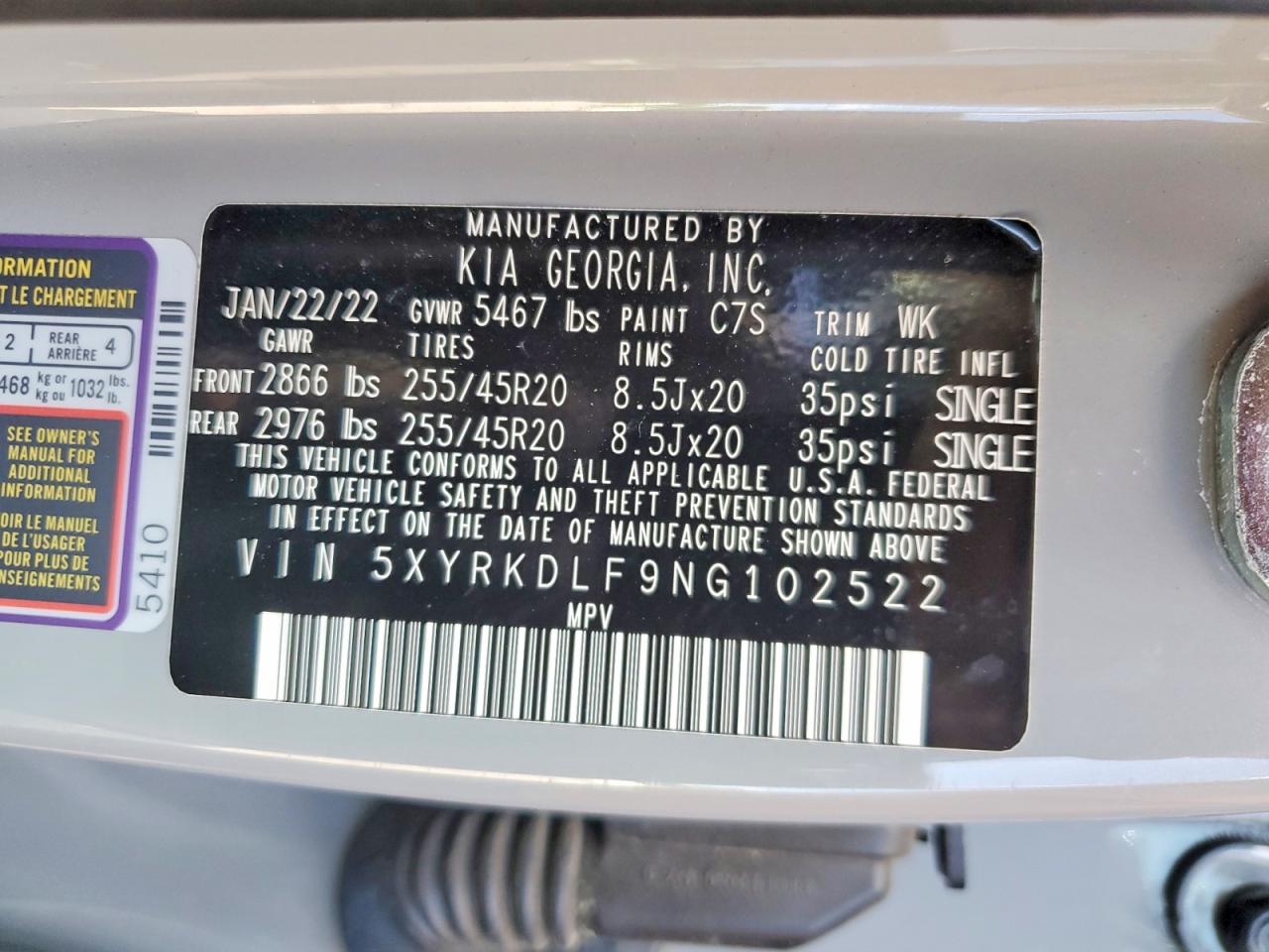 2022 KIA SORENTO X-LINE SX PRESTIGE photo 40