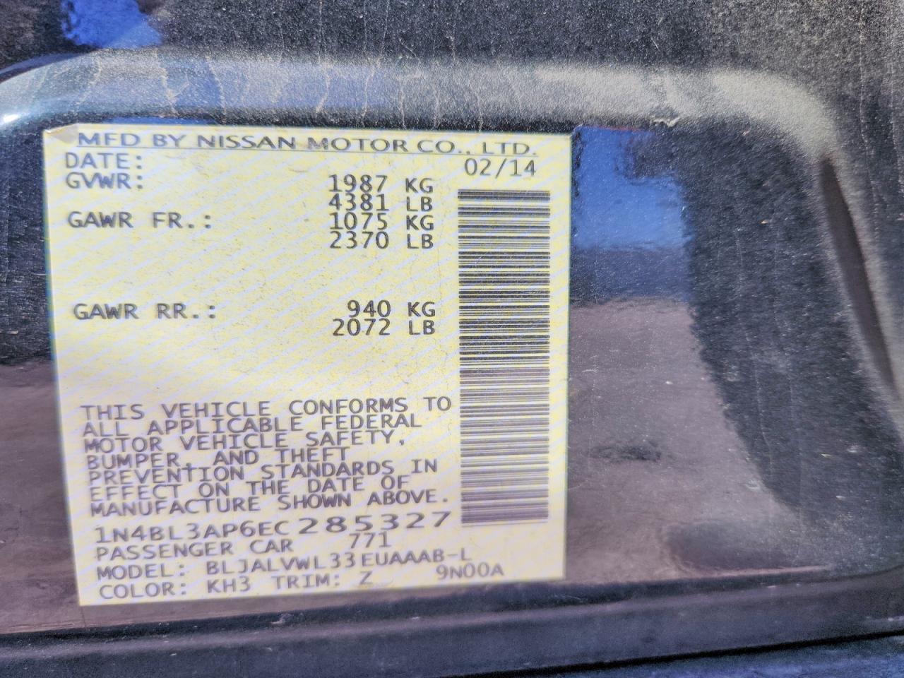 2014 NISSAN ALTIMA 3.5 SL photo 25