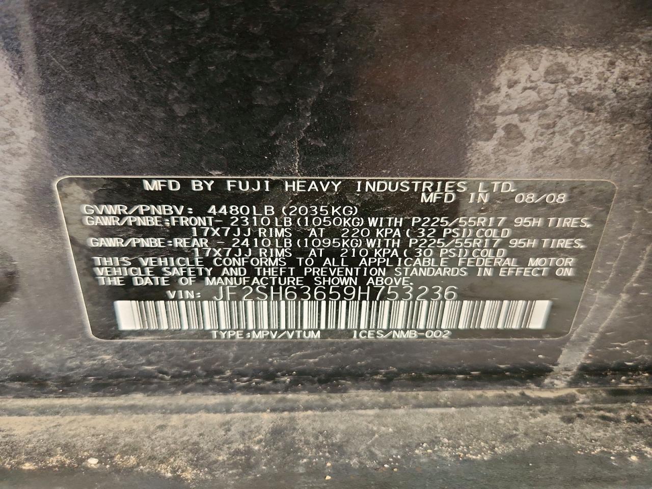 2009 SUBARU FORESTER 2.5X PREMIUM photo 13