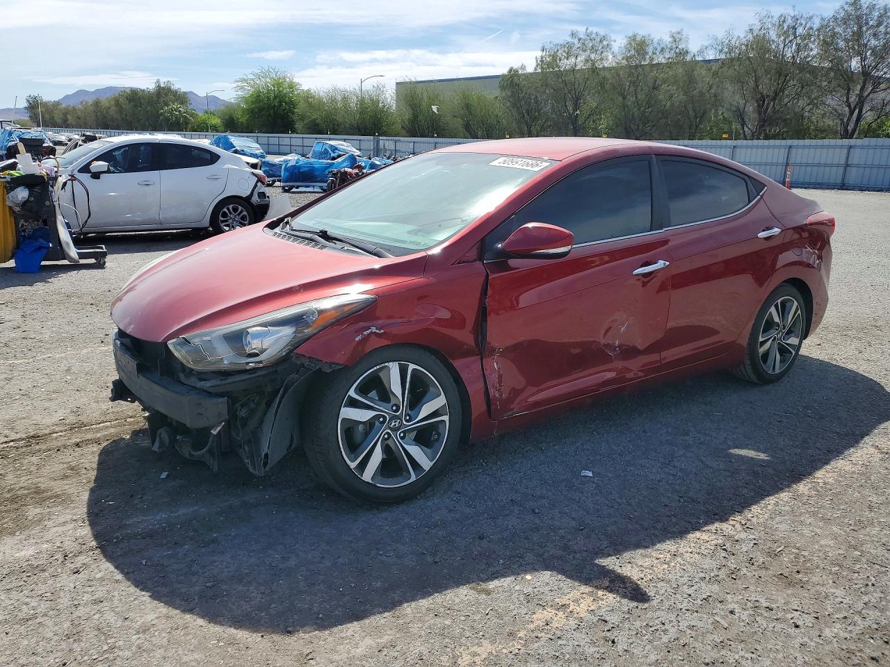 2015 HYUNDAI ELANTRA LIMITED — FRONT END damage — photo 1