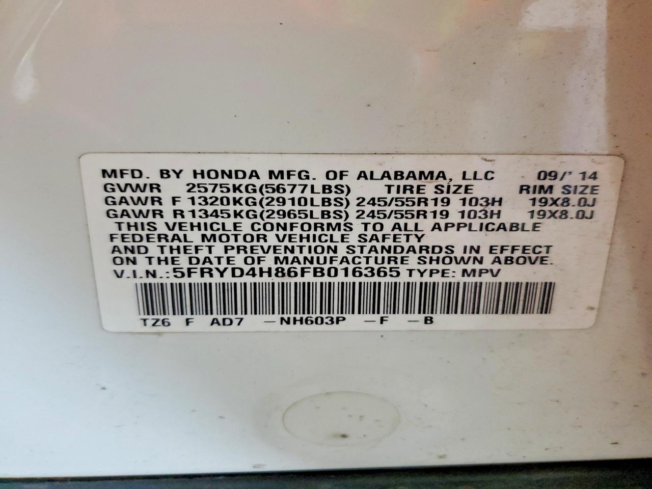 2015 ACURA MDX ADVANCE photo 37