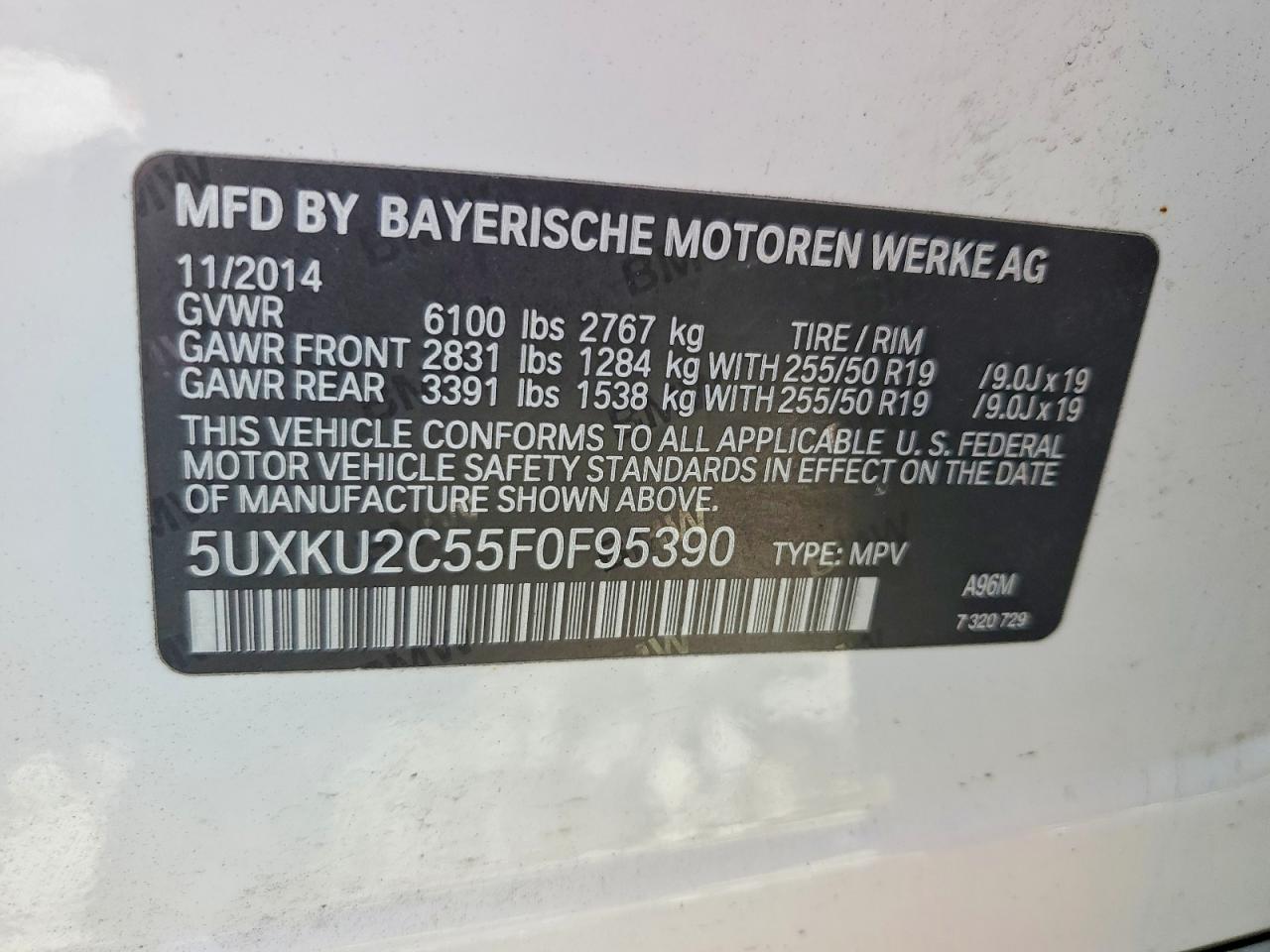 2015 BMW X6 XDRIVE35I photo 37