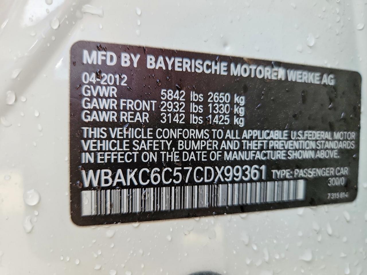 2012 BMW 750 XI photo 34
