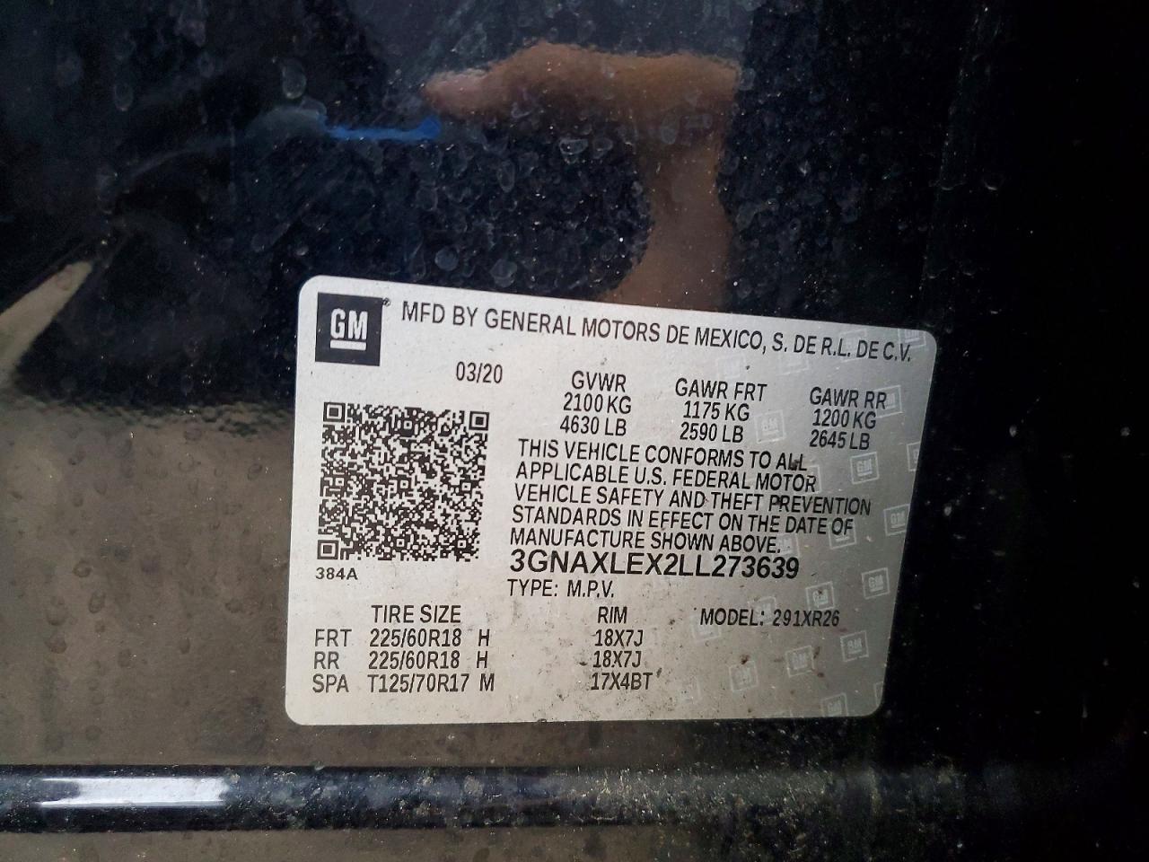 2020 CHEVROLET EQUINOX LT photo 25