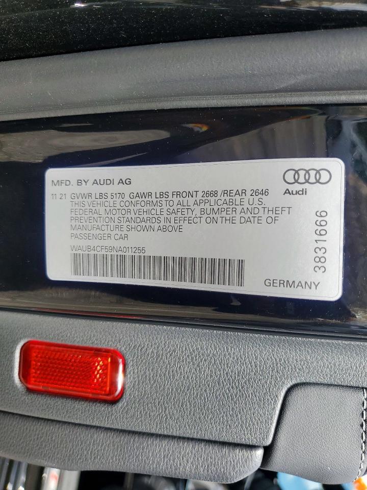 2022 AUDI S5 PRESTIGE photo 25