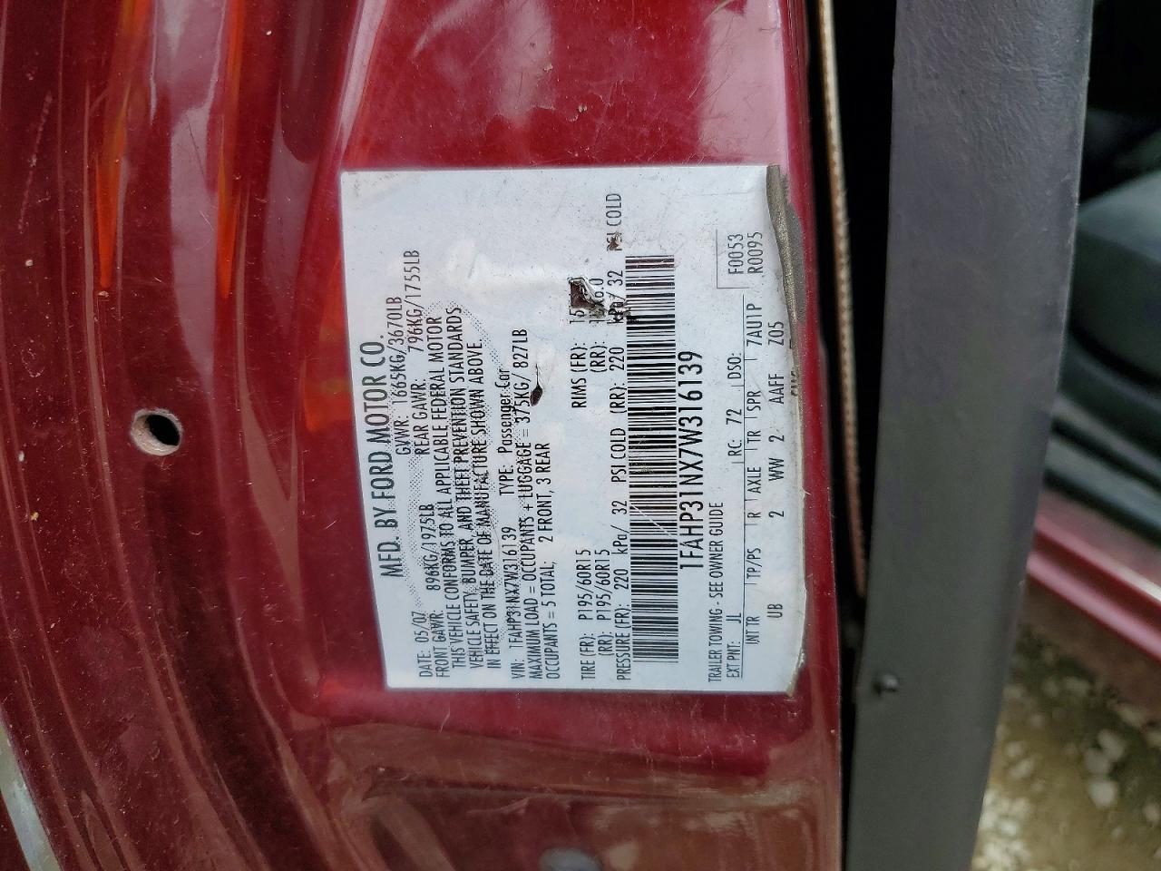 2007 FORD FOCUS ZX3 photo 34