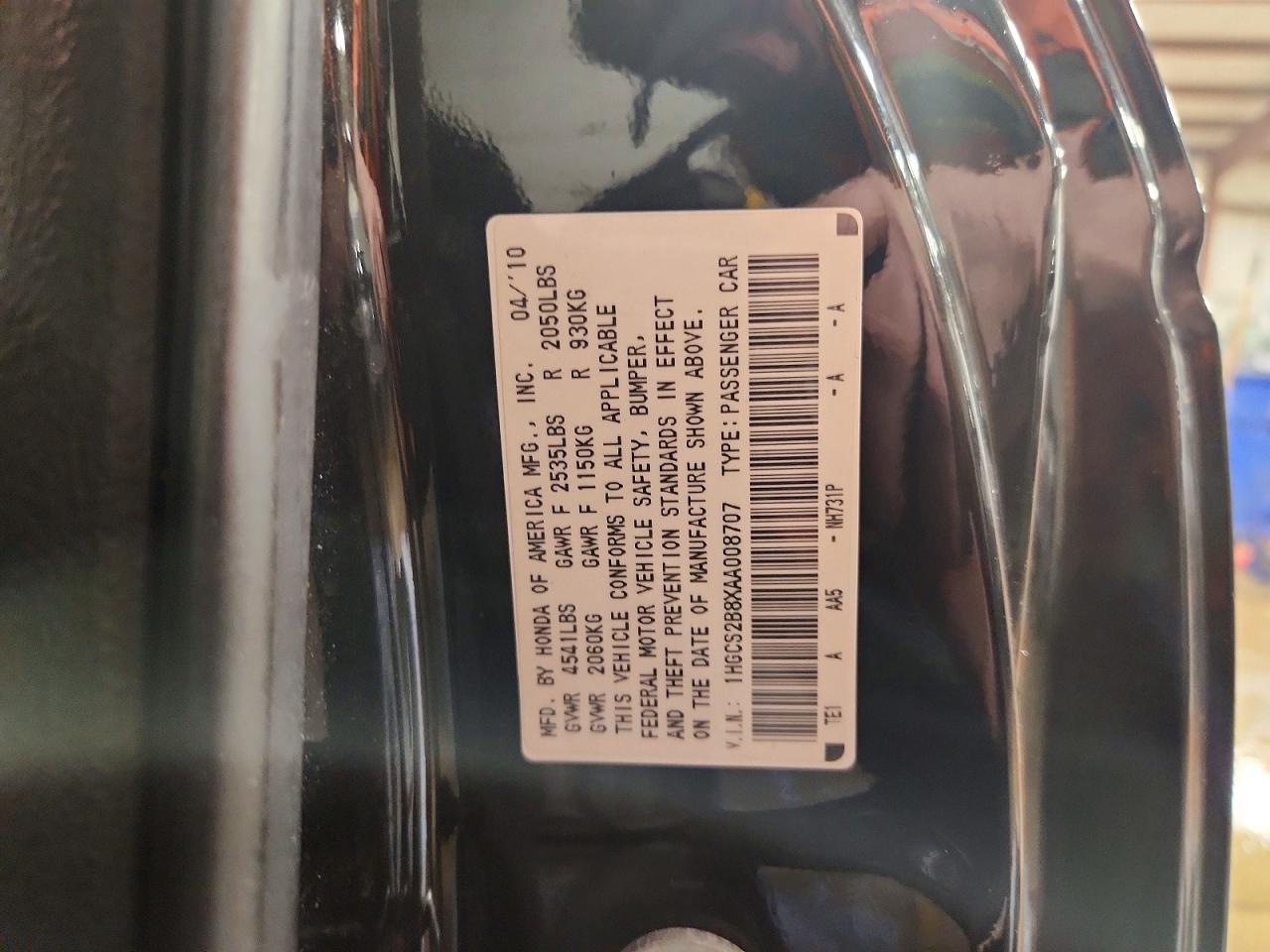 2010 HONDA ACCORD EXL photo 23