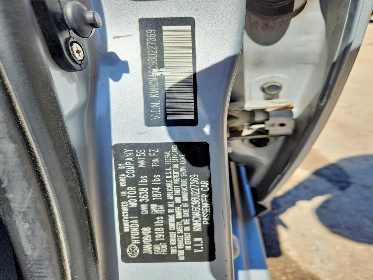 2008 HYUNDAI ACCENT GLS photo 34