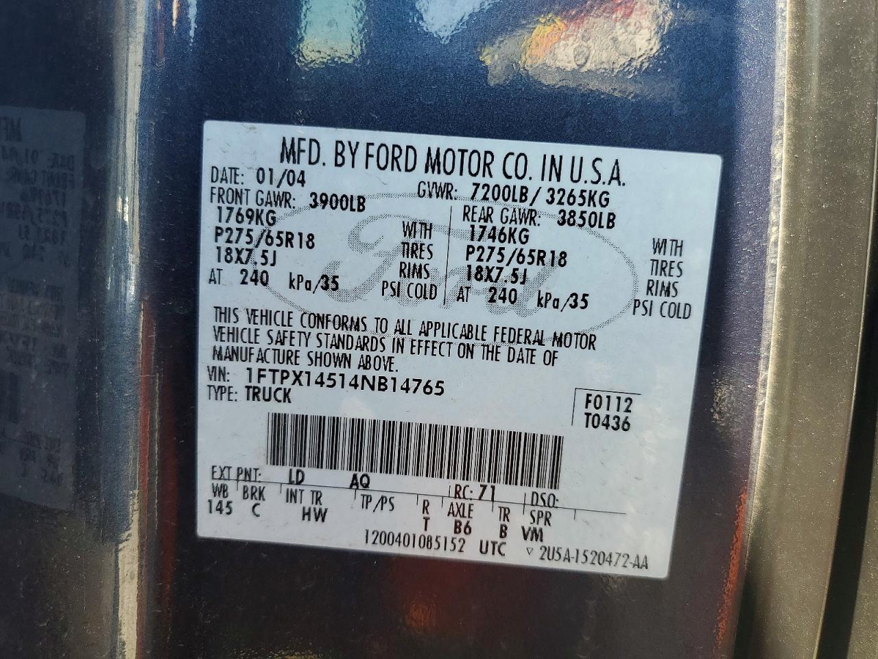2004 FORD F150 photo 34