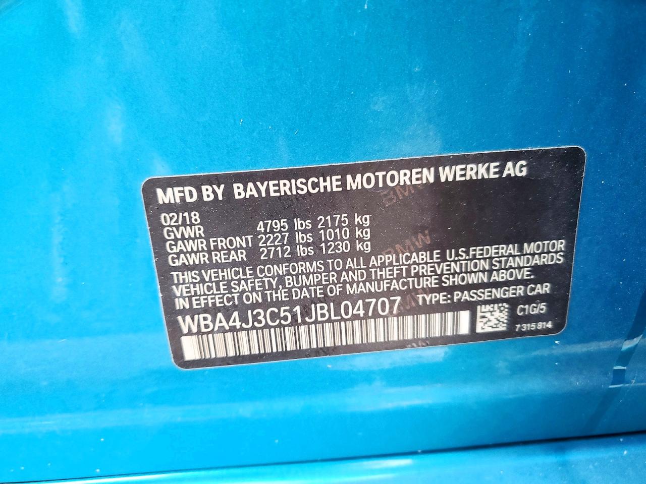 2018 BMW 430XI GRAN COUPE photo 23