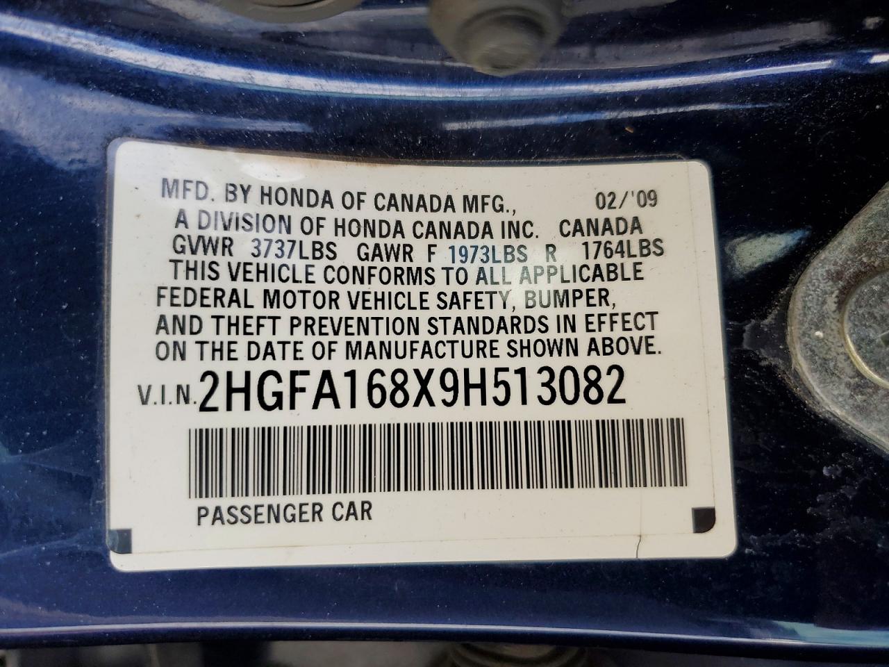 2009 HONDA CIVIC EX photo 34