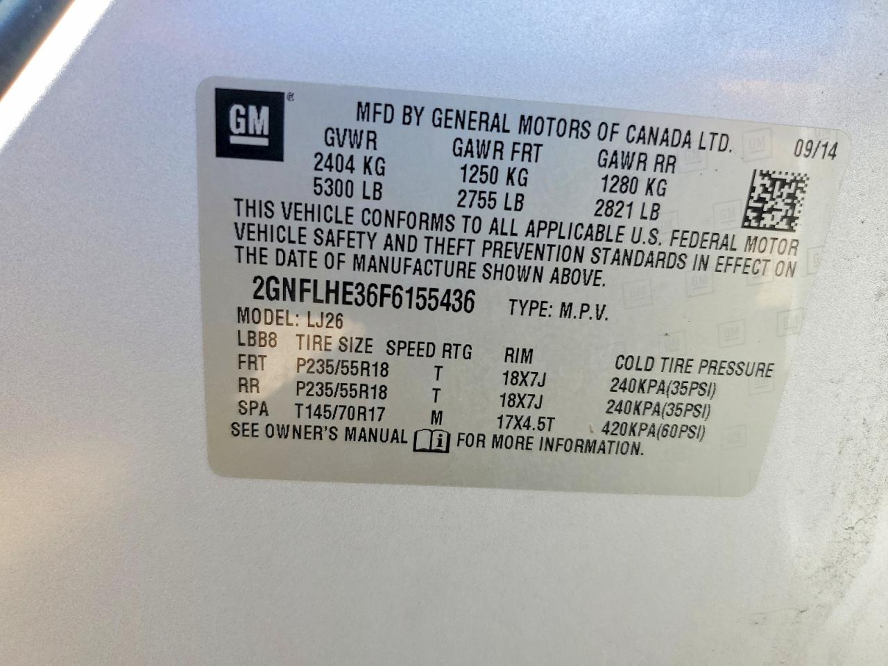 2015 CHEVROLET EQUINOX LTZ photo 23