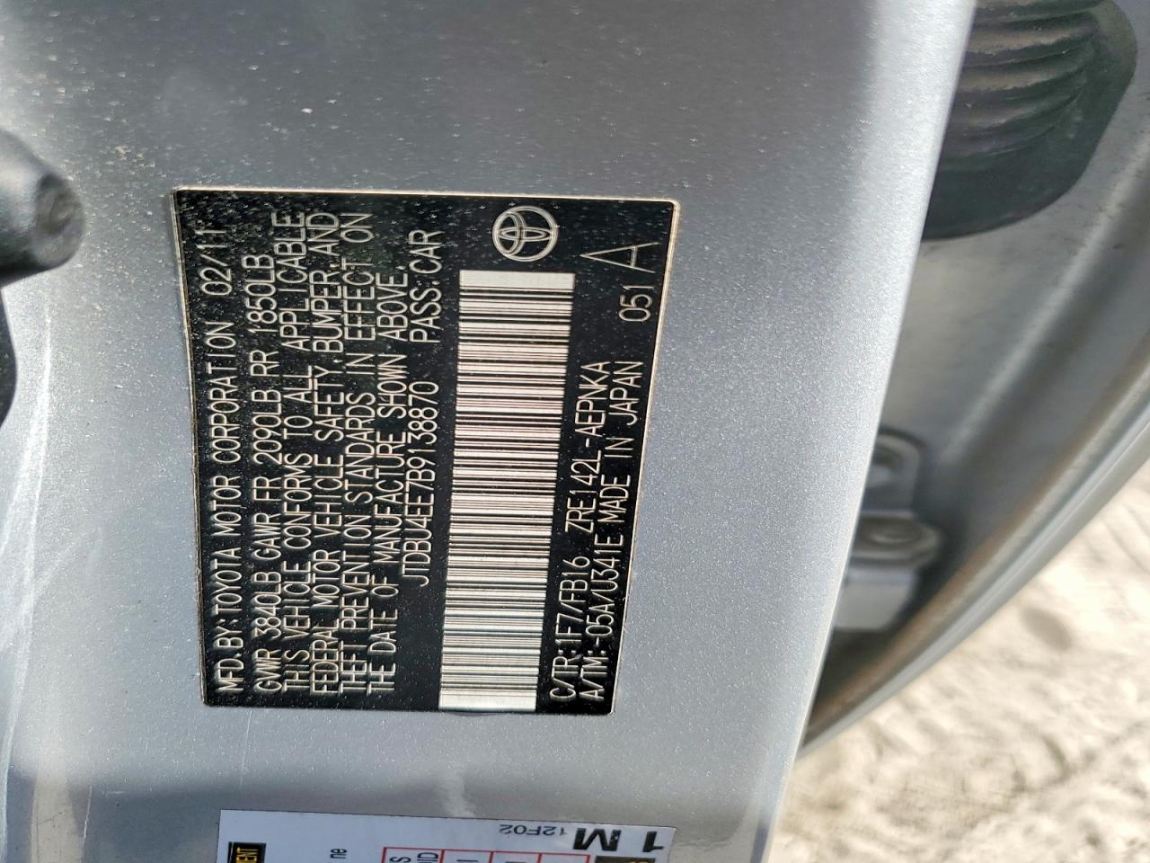 2011 TOYOTA COROLLA LE photo 23