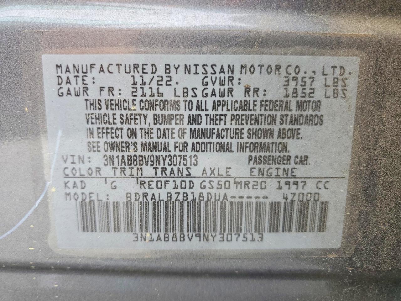 2022 NISSAN SENTRA S photo 23