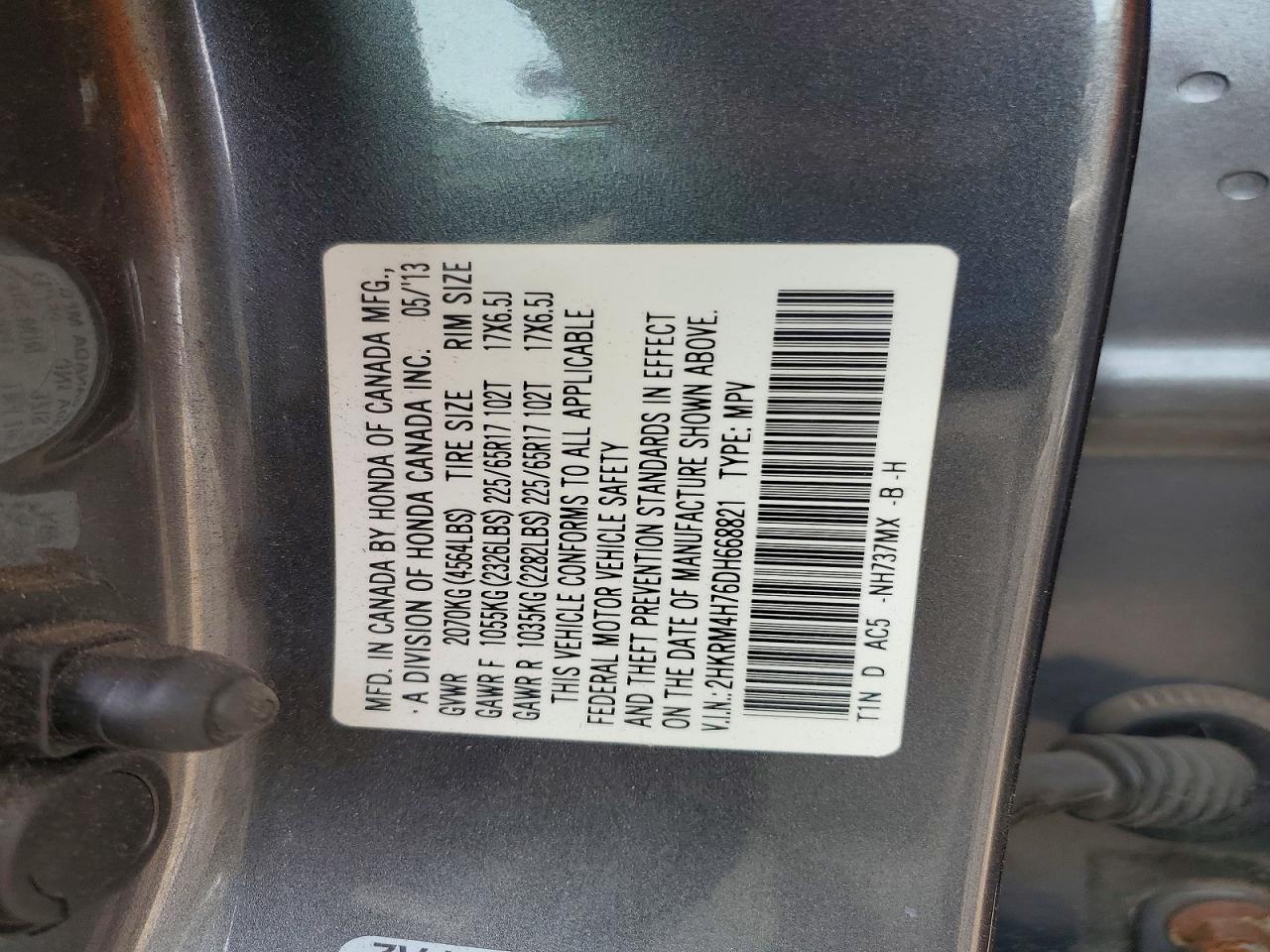 2013 HONDA CR-V photo 34