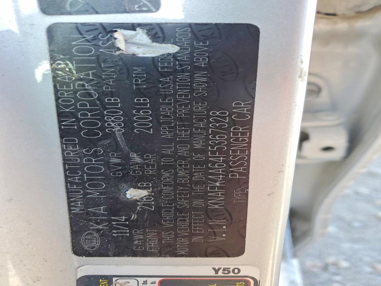 2015 KIA FORTE LX photo 23